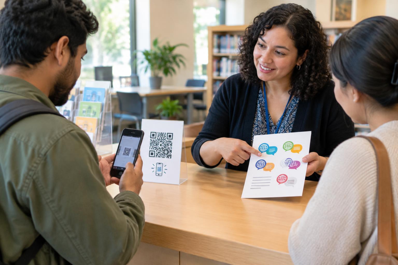 Choosing Accessible Ways to Offer QR-Linked Content in Multiple Languages